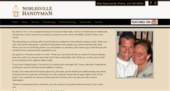Desktop Screenshot of noblesvillehandyman.com